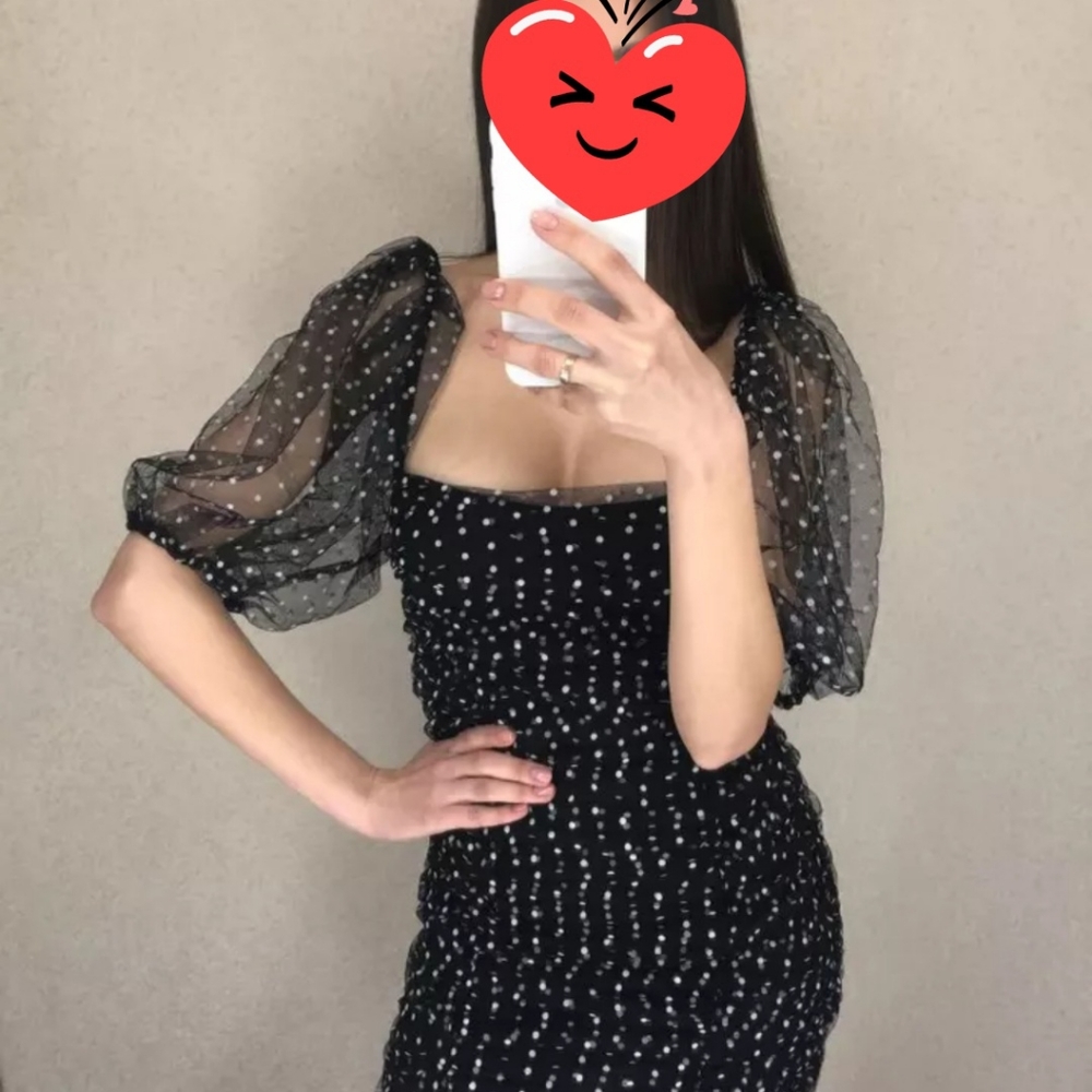 NWT Zara Dot Dress - Picture 5 of 6